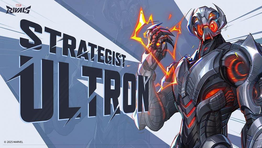 Ultron on the right with the text "Strategist Ultron" on the left.