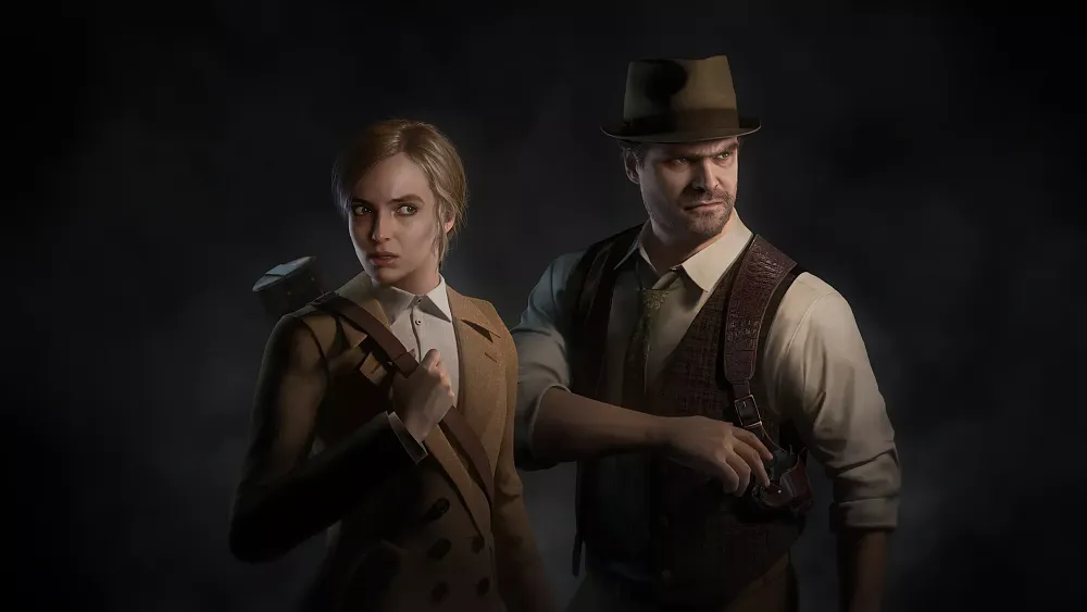 A female and male detective from the 2024 Alone in the Dark game.