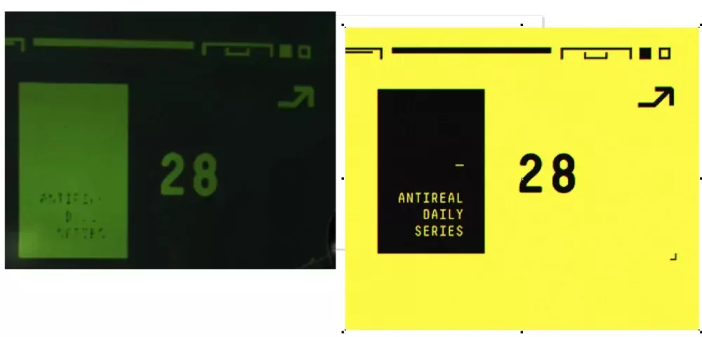 Image showing a comparison between art found in Marathon and the original artwork on the right that was stolen by Bungie.