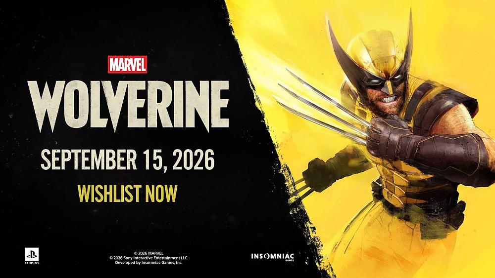 A release date for Marvel's Wolverine. It's out September 15, 2026.