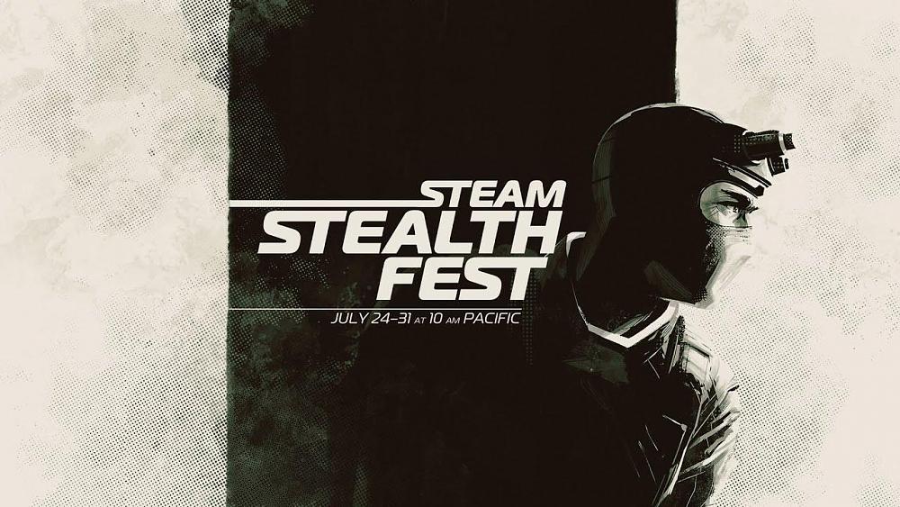 Key art for Steam Stealth Fest from July 24-31 at 10AM PT.