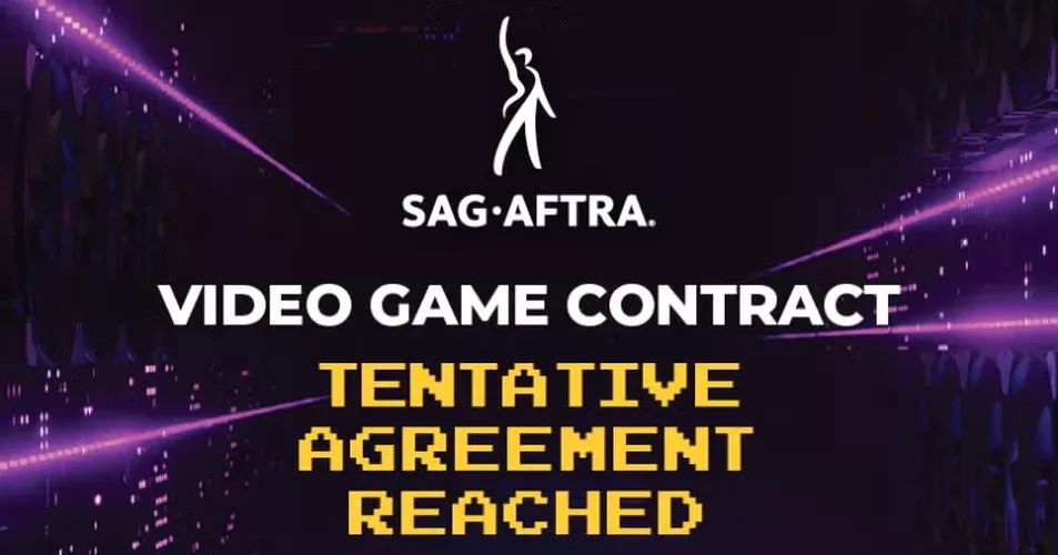 image from SAG-AFTRA saying a tentative agreement was reached with game companies.