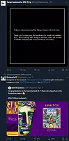The last two tweets from Tango Gameworks. The first announcing a BAFTA Game Award win and the next saying that Microsoft shutdown the studio.