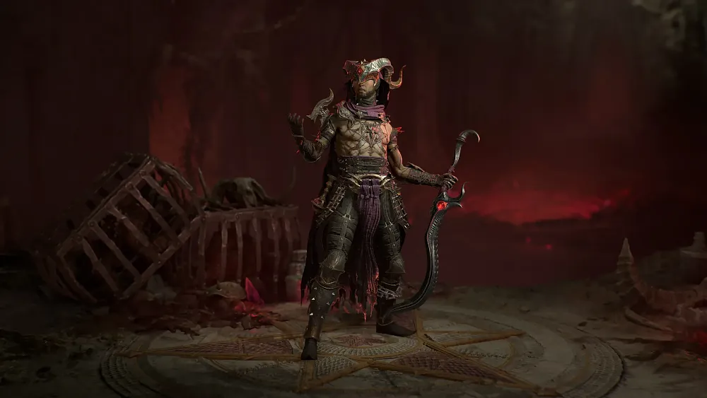 A Warlock character from the upcoming Diablo 4 expansion, Lord of Hatred.