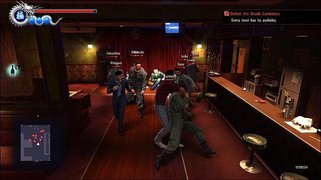 Yakuza 6 bar fight