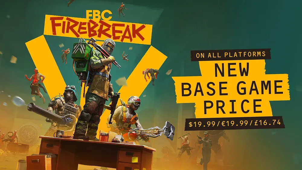 Information about a new permanent lower price for FBC: FIrebreak. That new price is $19.99 for the base game and $29.99 for the Deluxe Edition.
