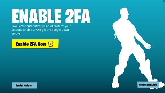 Fortnite 2FA
