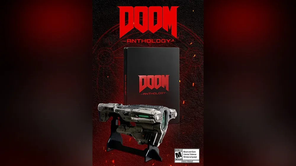 SteelBook and replica BFG weapon from DOOM for the DOOM Anthology.