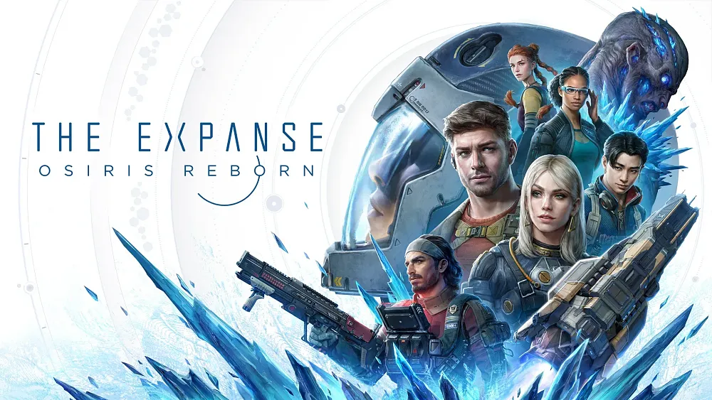 Key art showing a collage of characters for The Expanse: Osiris Reborn.