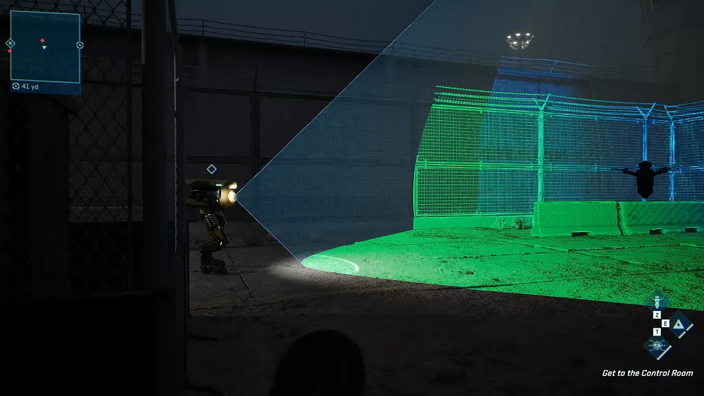 Forced stealth segment in MindsEye.