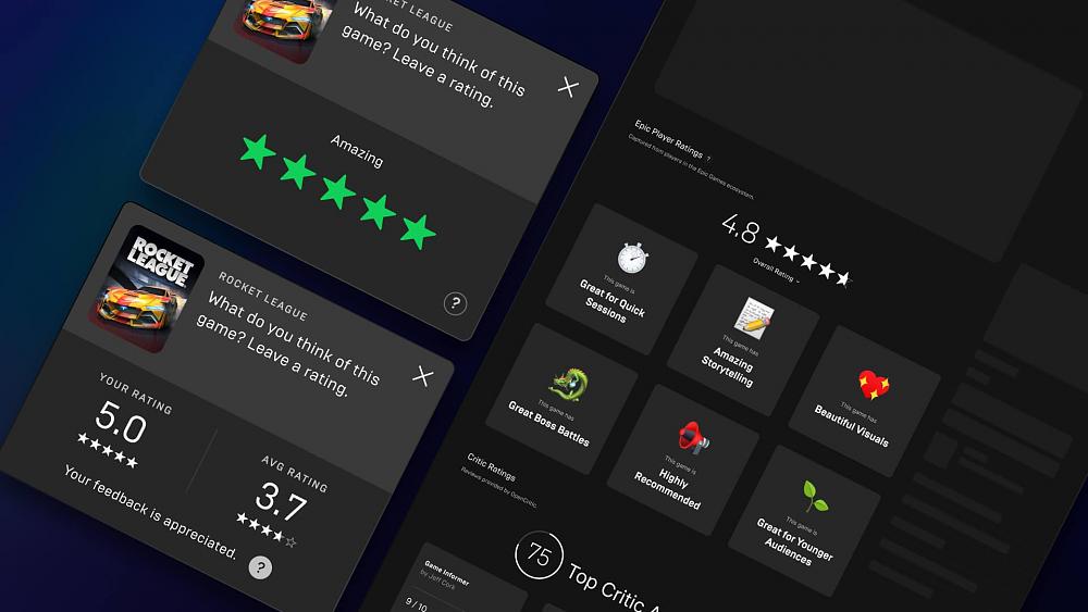 Epic Games Store review system