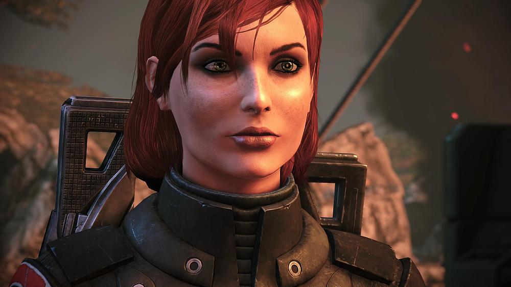 Female Shepard from the Mass Effect games.