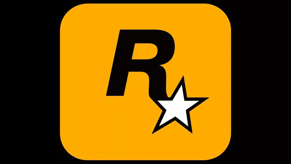The golden square logo for Rockstar Games.