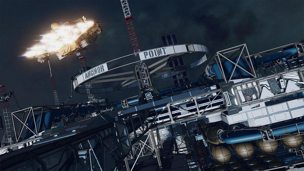 A space station in Starfield named Anchor Point.