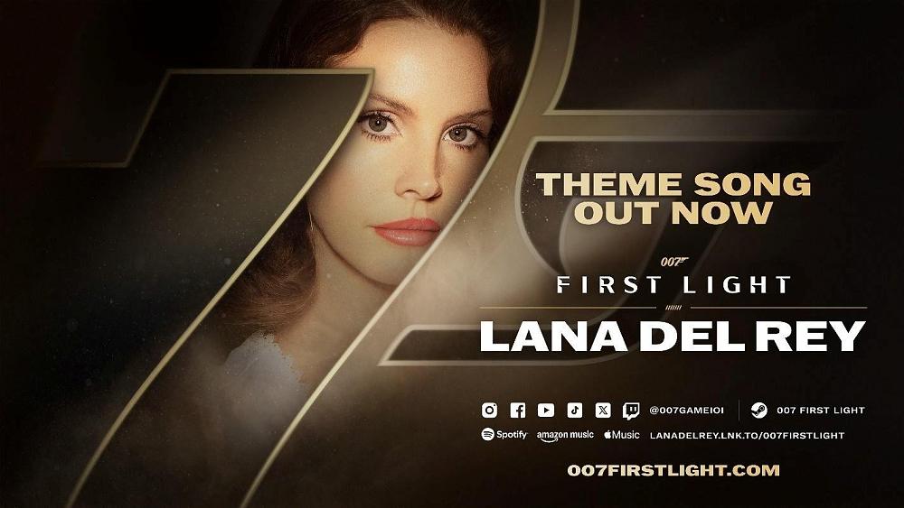 Promo for Lana Del Rey making the theme song for 007 First Light.