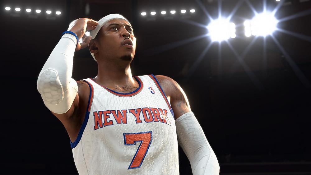 An NBA player for the New York Knicks. The image is from NBA 2K26, one of the games updated with the new, and more restrictive, Denuvo anti-tamper and DRM.