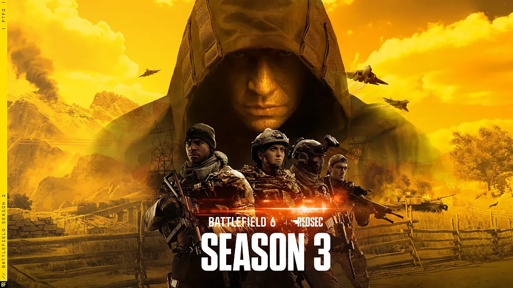 Some soldier in a hood. Promotional artwork for Season 3 of Battlefield 6.