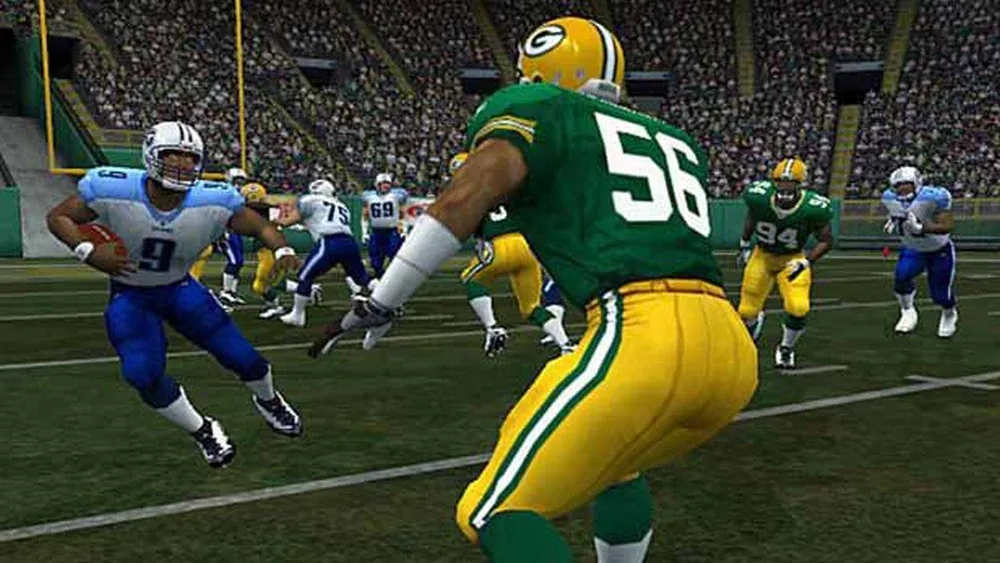A screenshots from NFL 2K5.