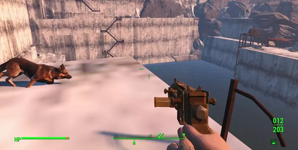 Missing high resolution assets such as textures in an area of Fallout 4 following the latest next-gen update.