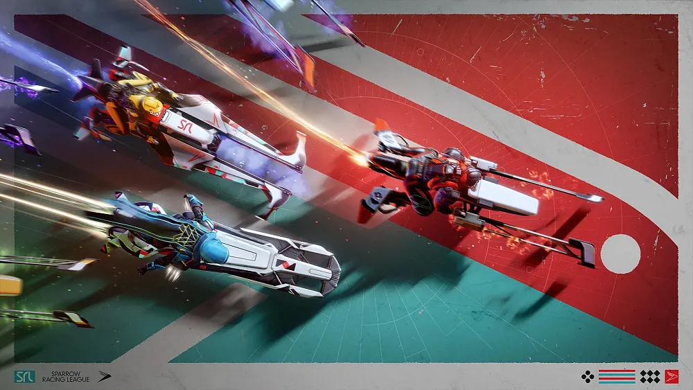 Art promoting the Sparrow Racing League for Destiny 2.