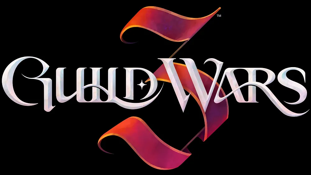 The stylized text logo for Guild Wars 3.