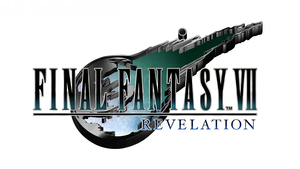 The logo for part 3 of the Final Fantasy 7 Remake project, Final Fantasy 7 Revelation. It shows a stylized icon-like image of a meteor behind the title words.