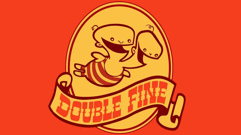 The double head flying baby thing that is the Double Fine Productions logo.