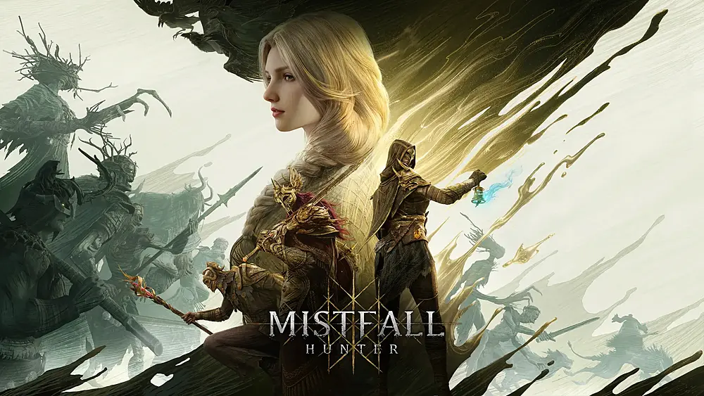 A collage of fantasy RPG characters and enemies from Mistfall Hunter.