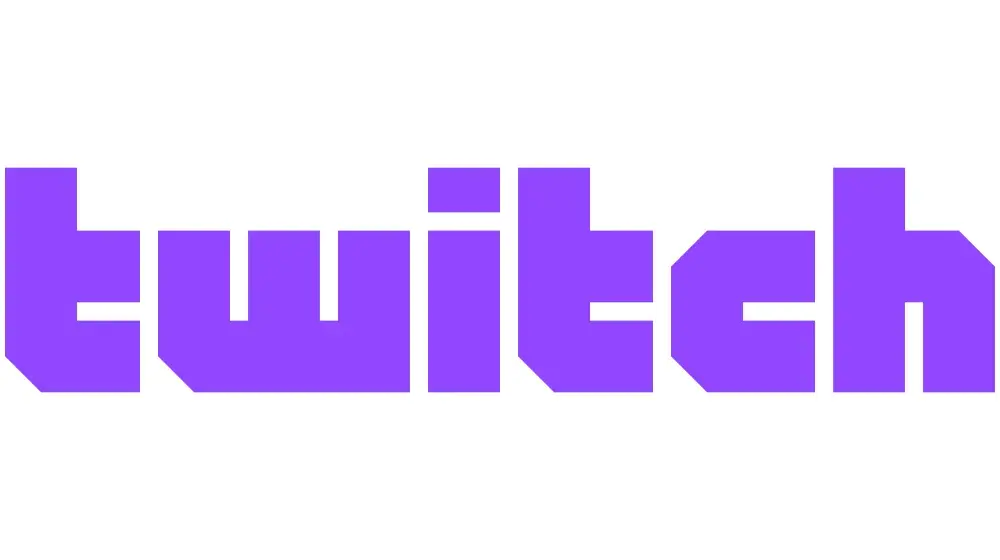The purple Twitch text logo.