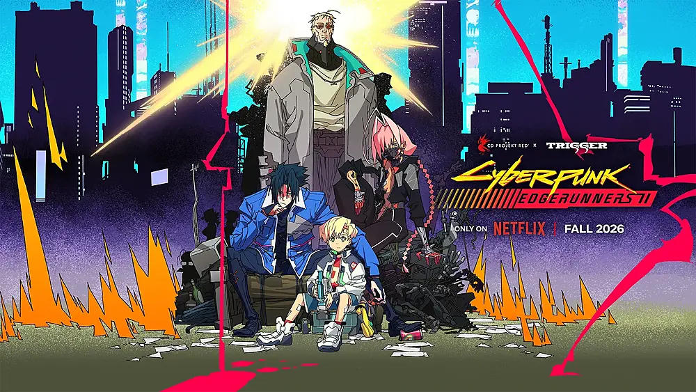 Characters from the upcoming animated series Cyberpunk: Edgerunners 2.