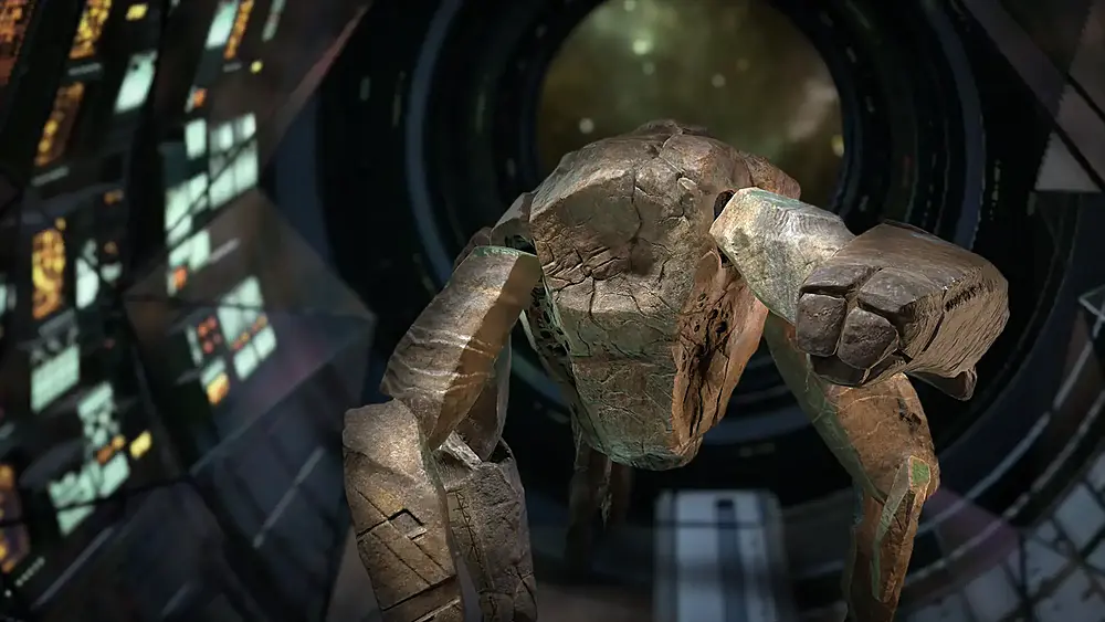 Rocky from Project Hail Mary as he appears in a mixed reality experience.