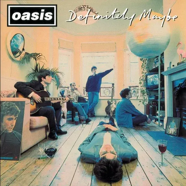 Album cover for Definitely Maybe by Oasis.