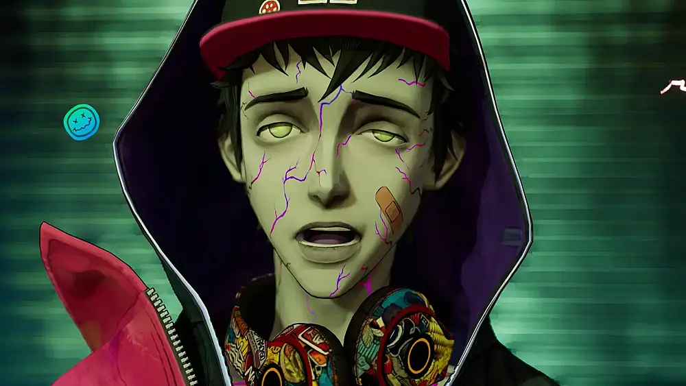 Davy, a young man who appears to be half-dead from the game Stupid Never Dies.