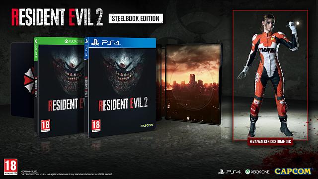 Resident Evil 2 remake SteelBook for Europe