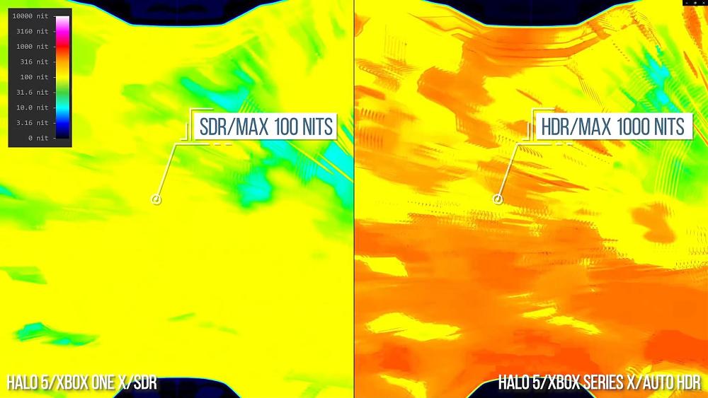 Halo 5 HDR heat map