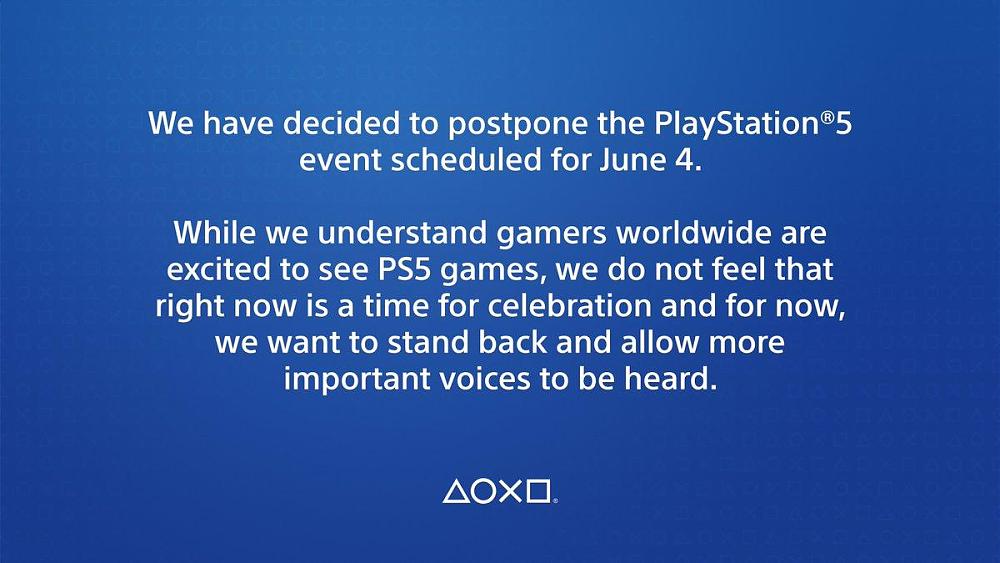 Sony PS5 postponed