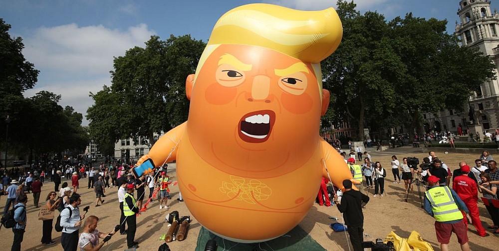 Trump baby balloon