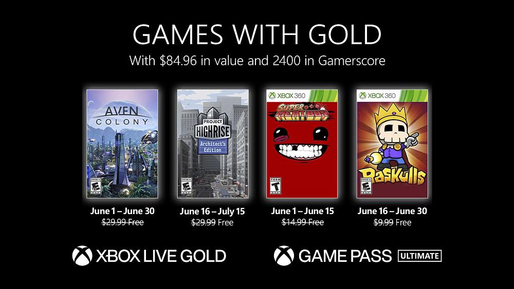 Xbox Games with Gold - June 2022