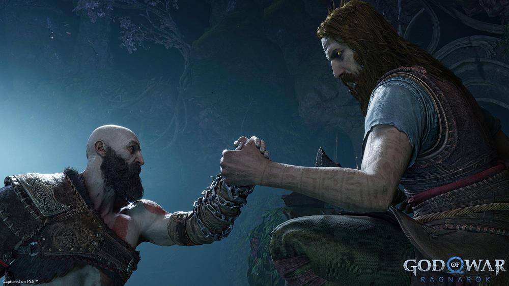 God of War Ragnarok - Kratos and Tyr