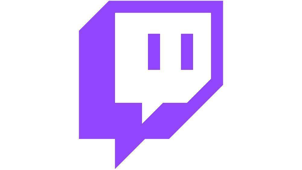 The purple Twitch logo on a white background.