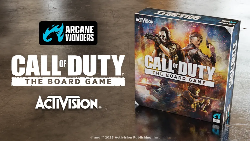 Render of the box art and logo for Call of Duty: The Board Game.