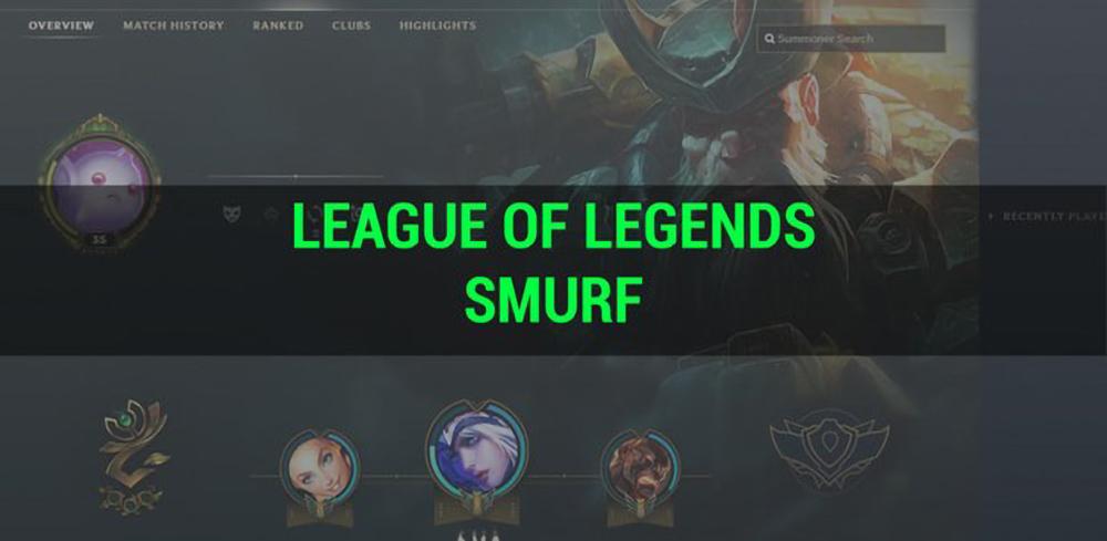 Text: League of Legends Smurf
