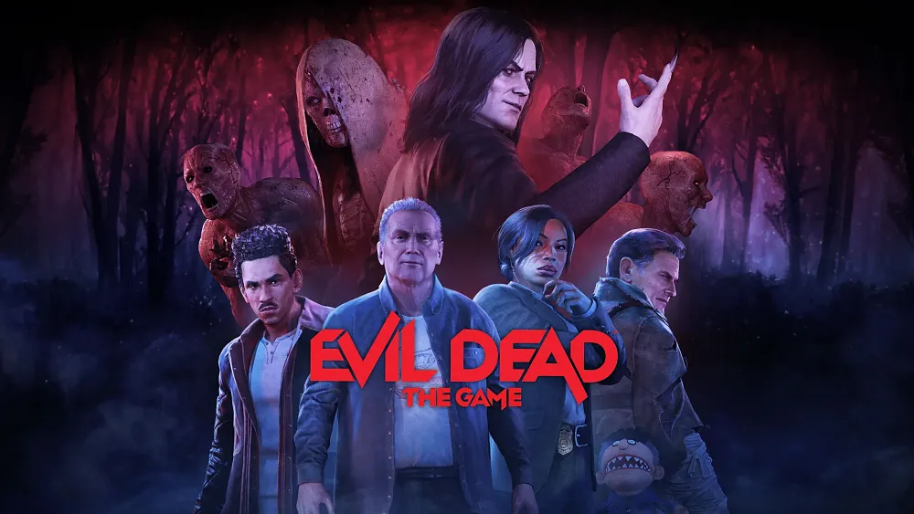 Art for Evil Dead: The Game showing characters both human and demonic included in the Who's Your Daddy bonus content.