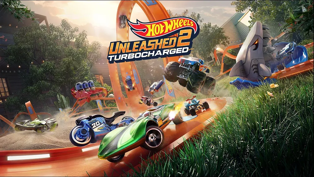 Key art for the upcoming racing game, Hot Wheels Unleashed 2: Turbocharged.