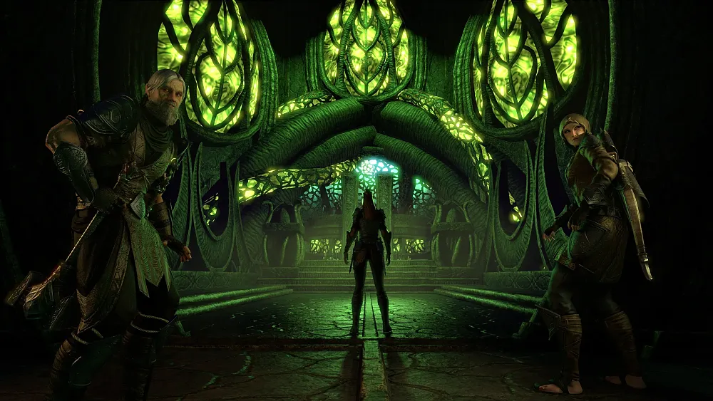 A screenshot from the new Necrom expansion for The Elder Scrolls Online.