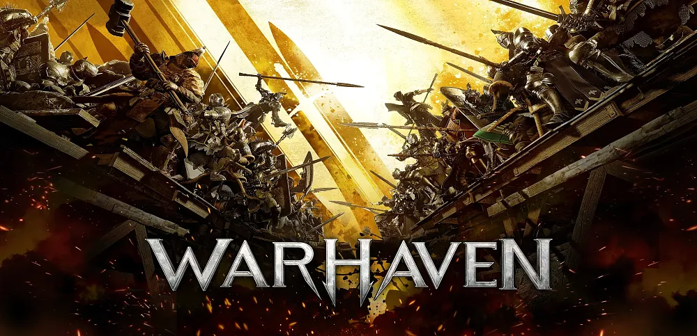 Key art visual for upcoming medieval fighting game Warhaven.