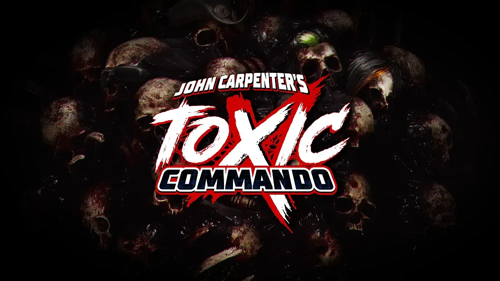 Key art visual for the upcoming game, John Carpenter's Toxic Commando.