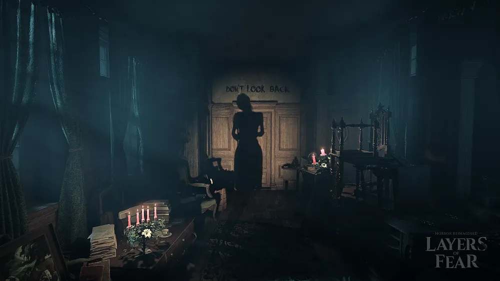 Screenshot from Layers of Fear, the 2023 horror game release.