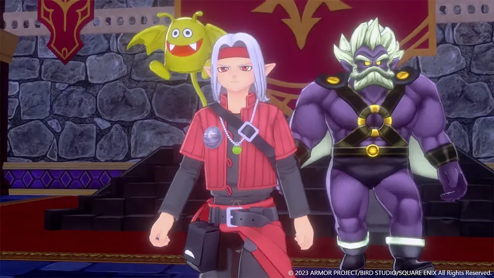Screenshot showing the character Psaro from Dragon Quest Monsters: The Dark Prince.