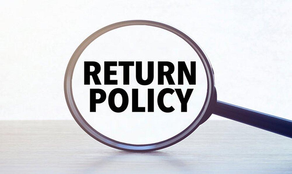 Text saying Return Policy